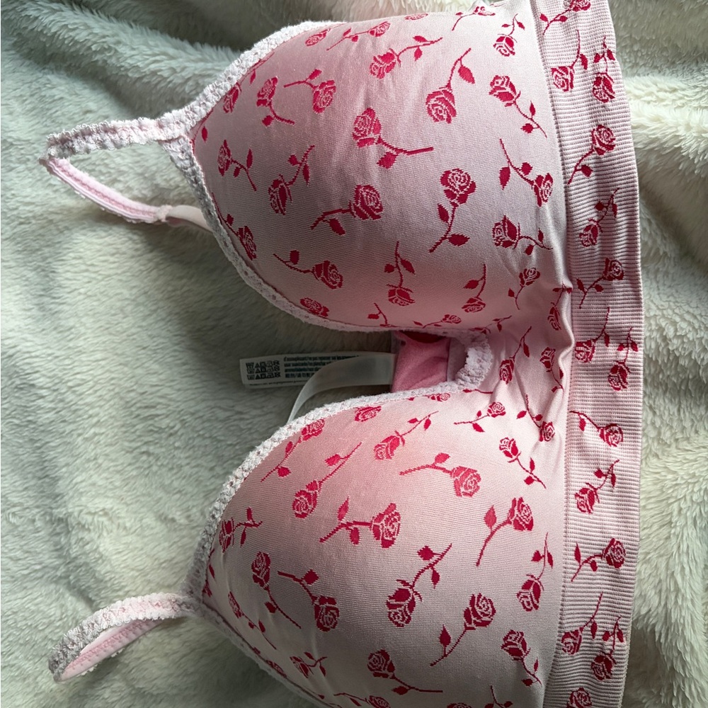 PINK Victoria's Secret Rose Print Bandeau
